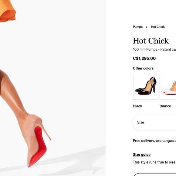 Christian Louboutin Hot Chick 100 mm Pumps - Patent calf leather - Blush - Women - Picture 6 of 7